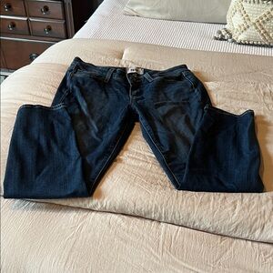 PAIGE Dark Indigo Straight Leg Jeans